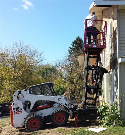 skid steer man lift attachment|aftermarket skid steer attachments.